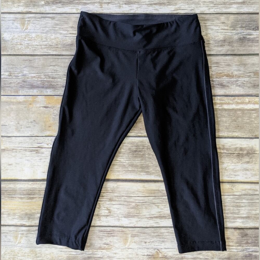 Bally Total Fittness Cropped Workout Yoga Pants sz small